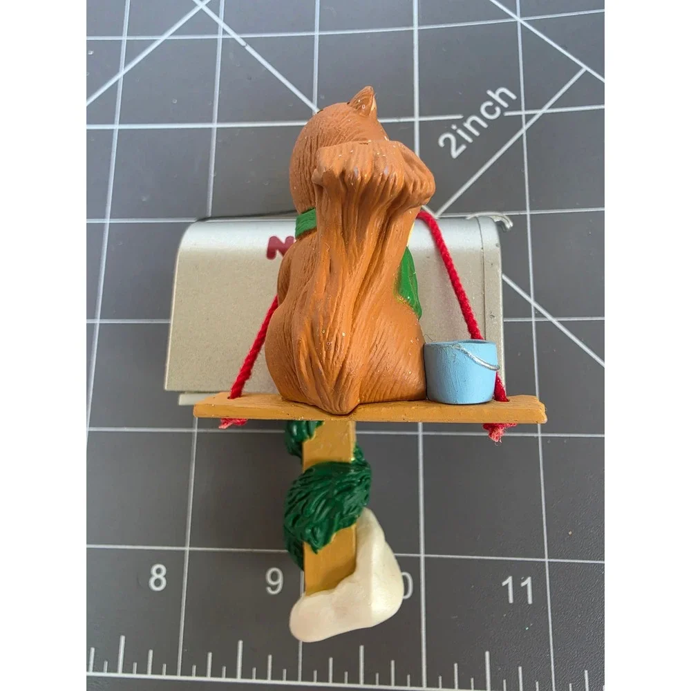Vintage 1994 Hallmark Keepsake Squirrel North Pole Mailbox Christmas Ornament